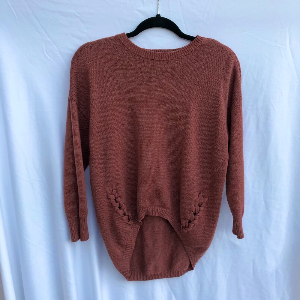 Medium Sweet Wanderer Sweater- burnt orange/rust